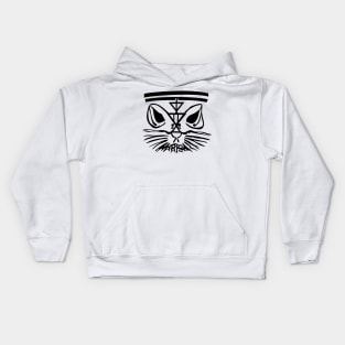 BLACK MRRANNE TOO WHITE Kids Hoodie